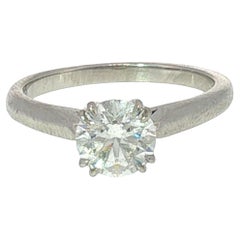 Harry Winston Diamond Solitaire Engagement Ring 1.05ct F VS2 Platinum