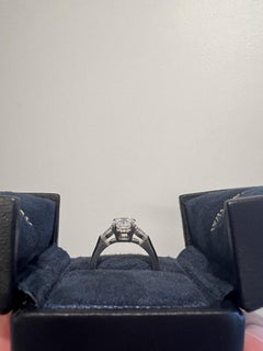 Harry Winston Diamond Three-Stone Platinum Ring – GIA Certified