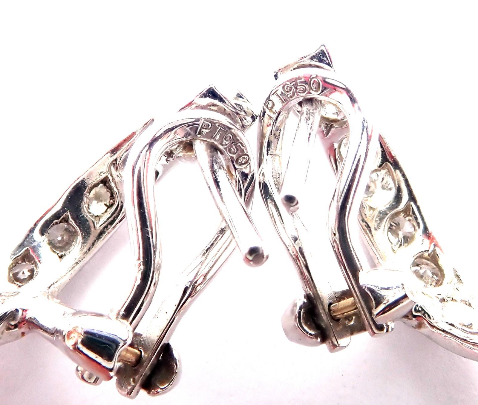 Harry Winston - Orecchini in platino con diamanti a goccia lunga e ritorta in vendita 9