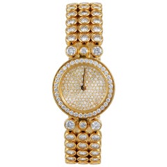 Harry Winston ladies yellow gold Diamond Quartz Wristwatch