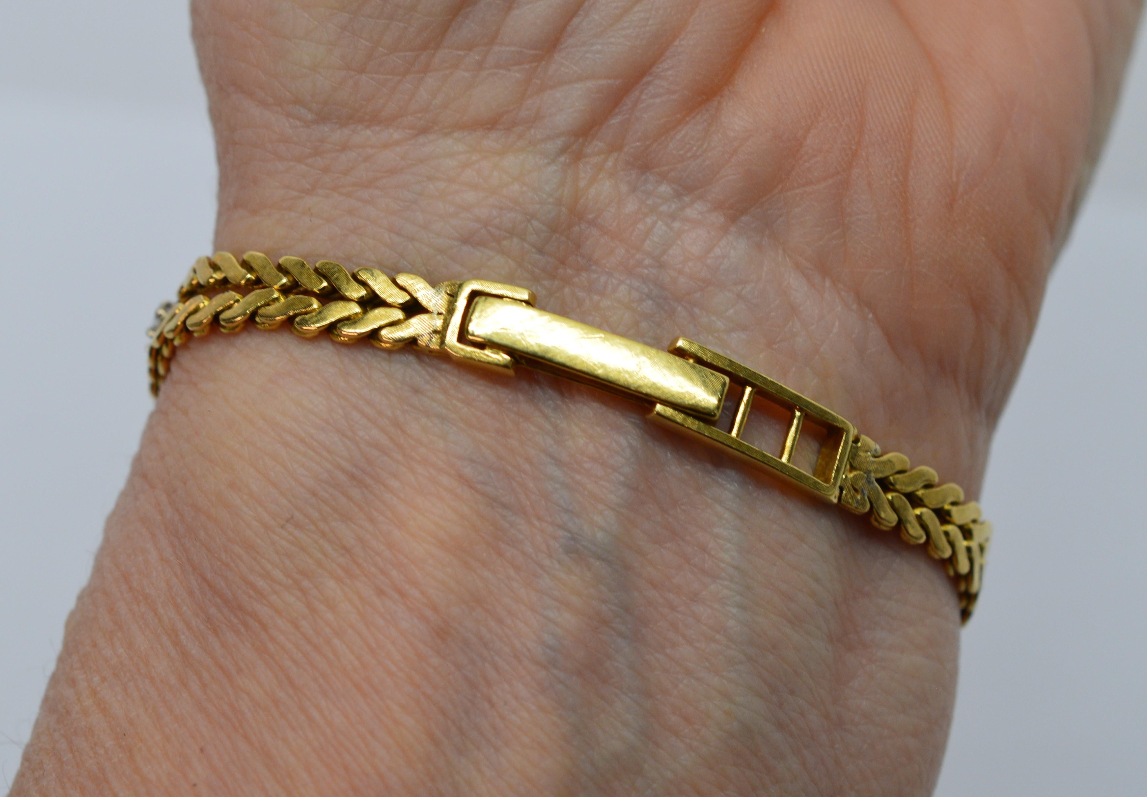 Harry Winston Diamond Yellow Gold Ladies Dress Bracelet Wristwatch 12
