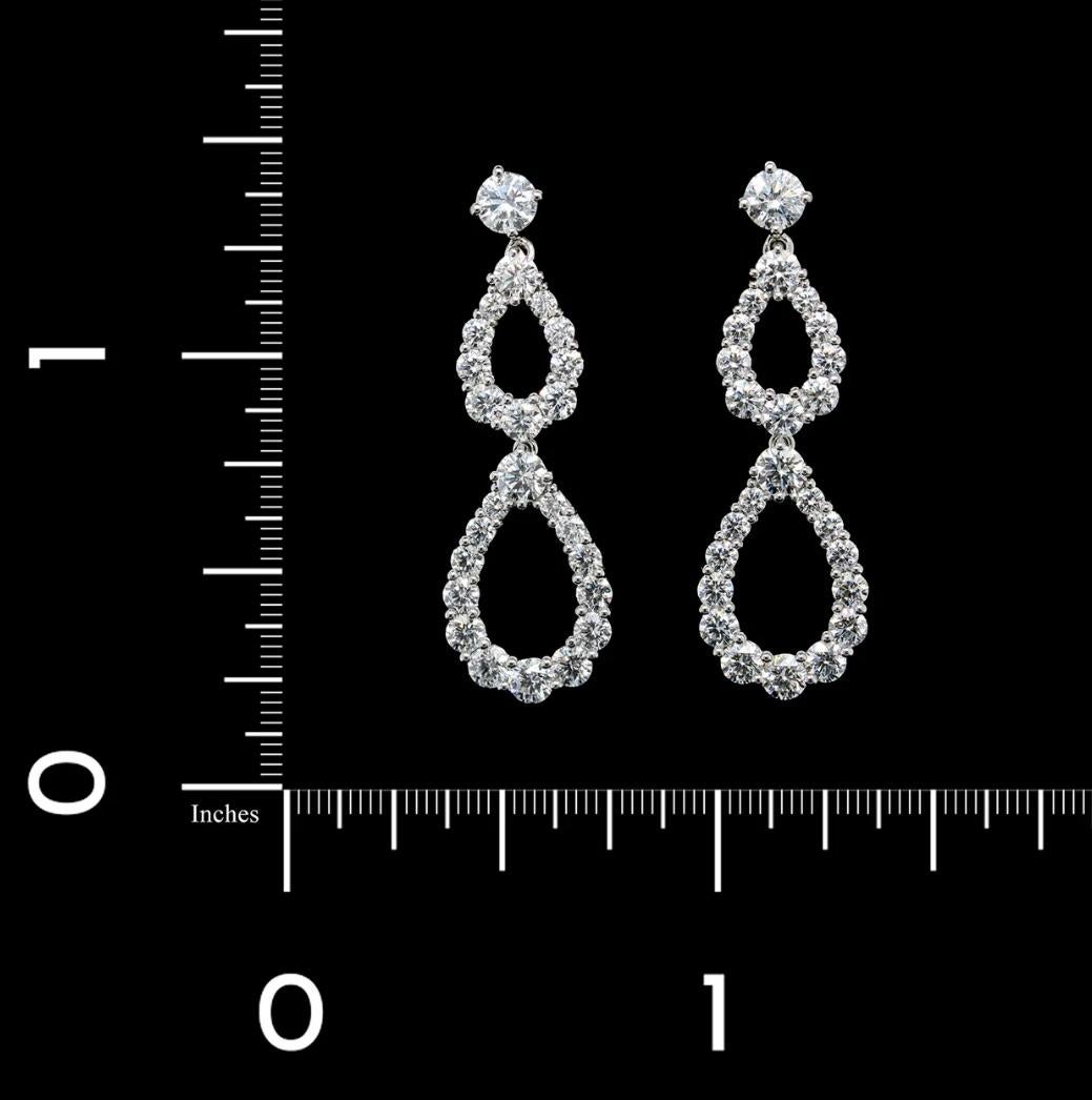Harry Winston Double Diamond Loop earrings  For Sale 5