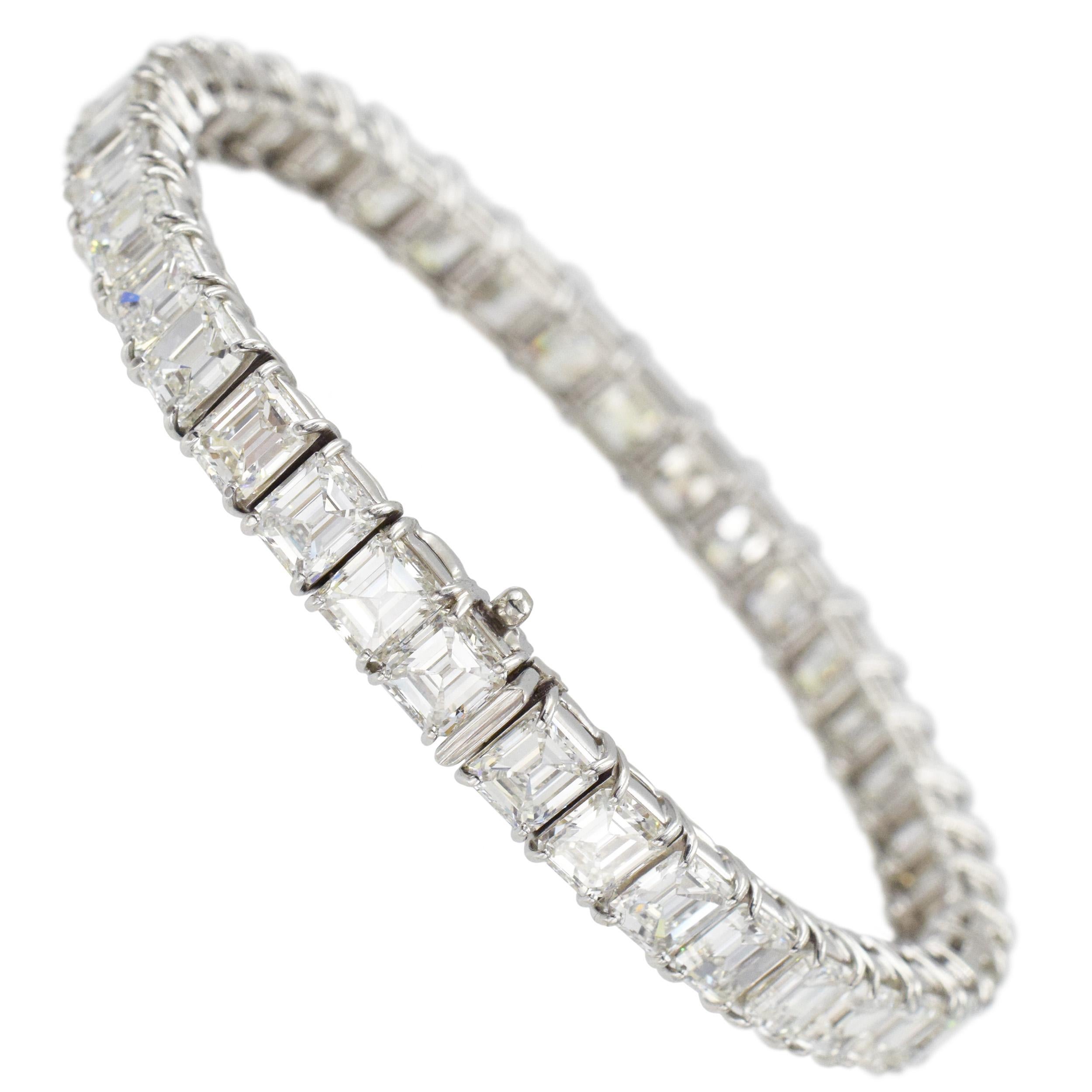 Harry Winston Emerald Cut Diamond Bracelet 1
