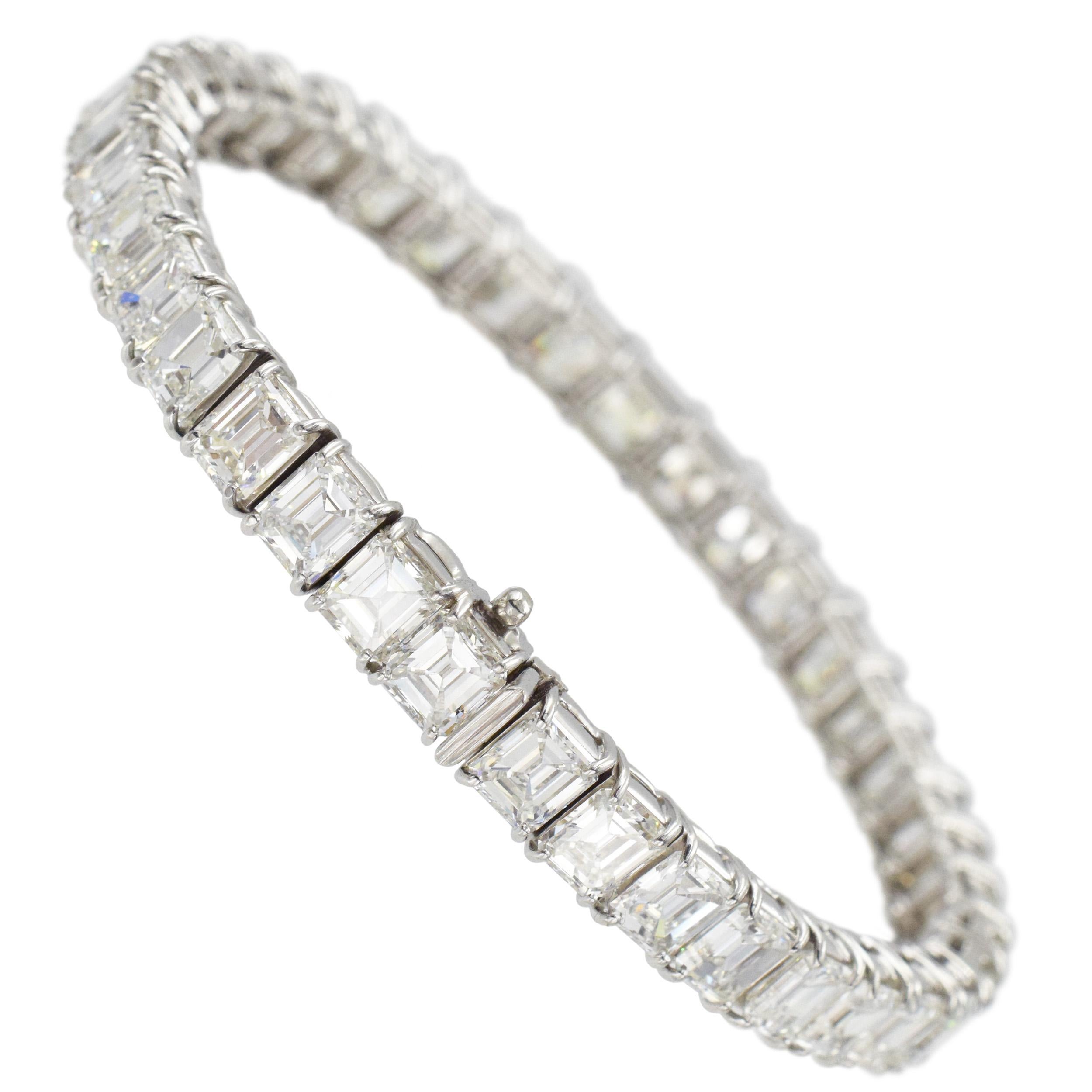 Harry Winston Emerald Cut Diamond Bracelet 1