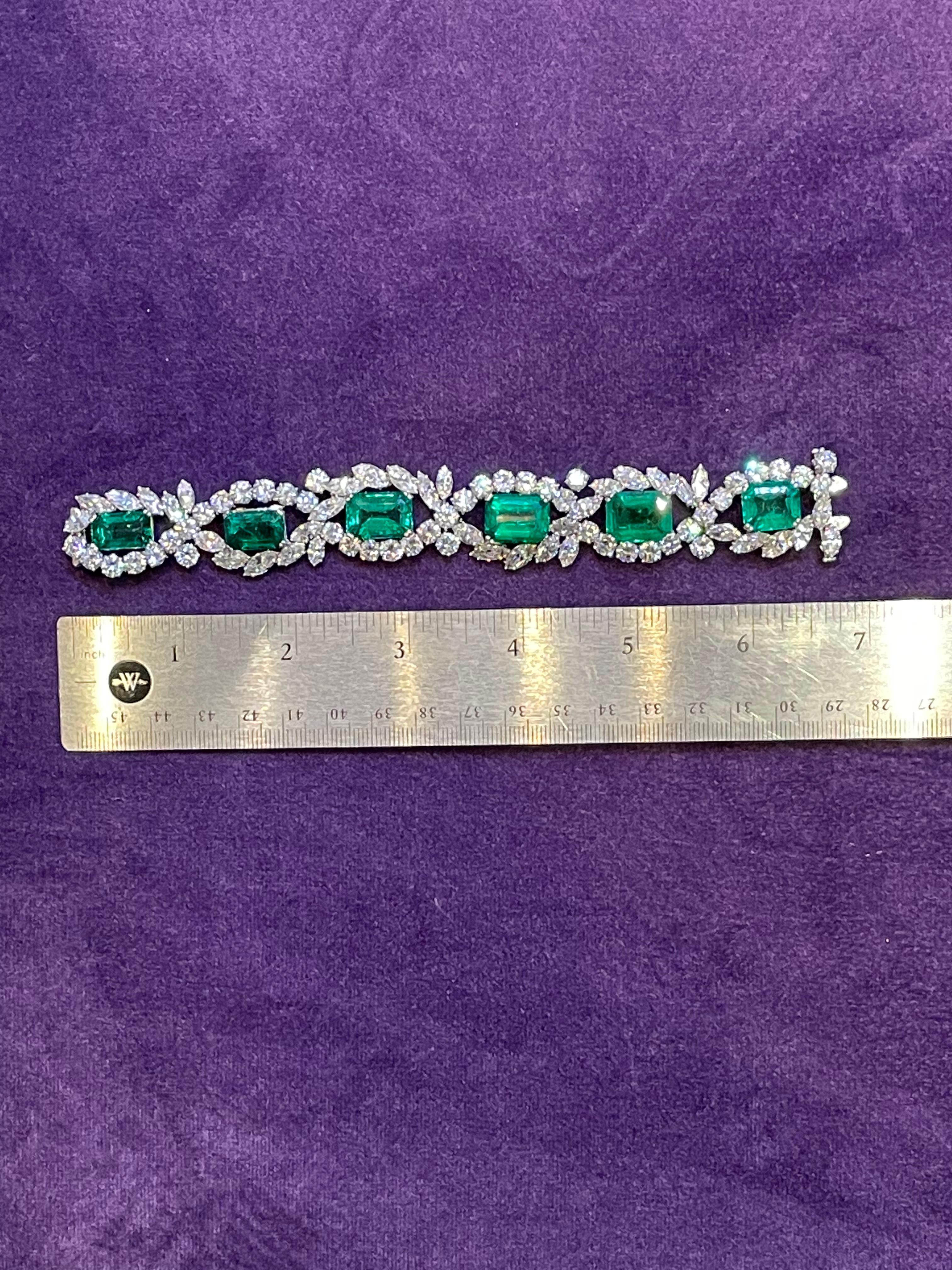 Harry Winston Emerald & Diamond Bracelet  5