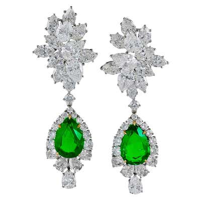 Important Harry Winston Diamond 23 Carat Certified Emerald Pendant ...