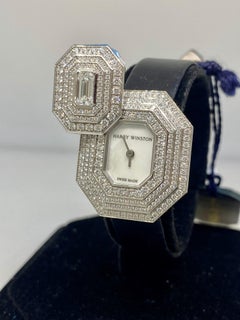 Harry Winston Emerald Signature White Gold Diamond Ladies Watch 542/LQWL.M/02