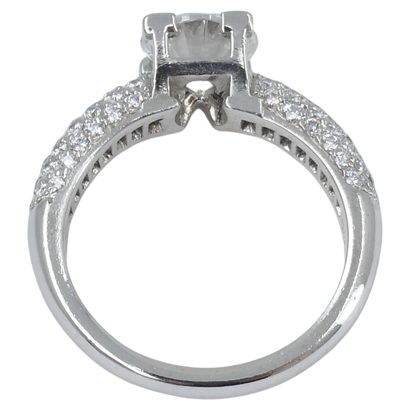 Harry Winston Engagement Ring E Color Diamond Platinum GIA Certified 2