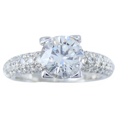 Harry Winston Verlobungsring E Farbe Diamant Platin GIA zertifiziert