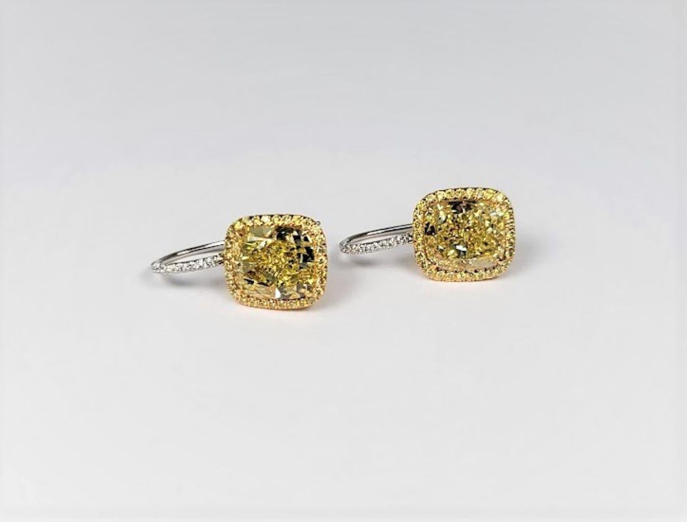 harry winston yellow diamond ring