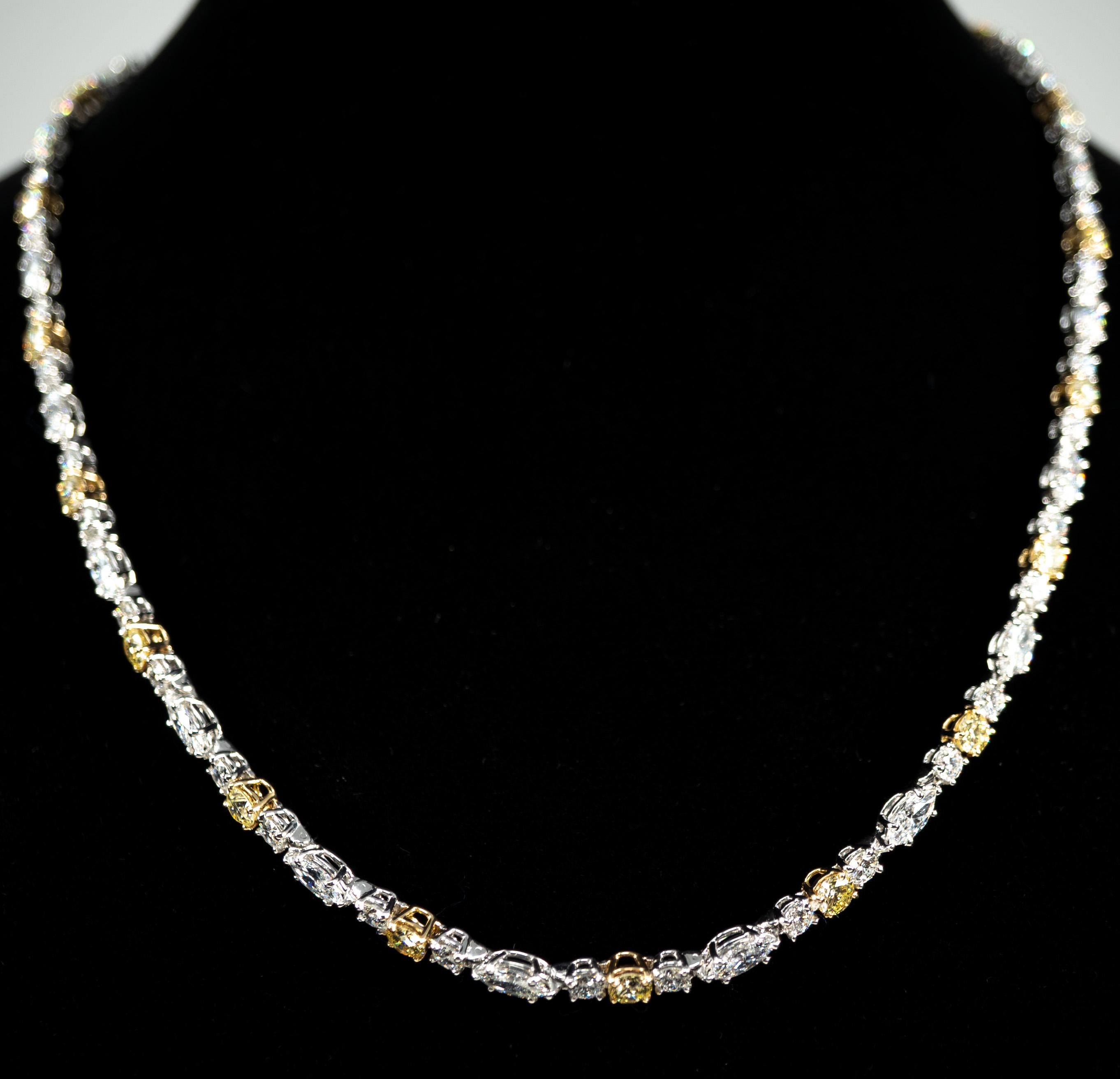 harry winston yellow diamond necklace