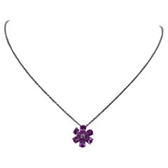 Harry Winston Forget-Me-Not Pink Sapphire Necklace