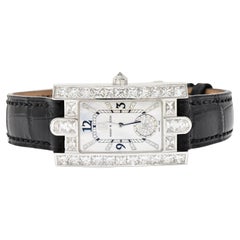 Harry Winston French Cut 6.50 Carats Diamond 18 Karat Gold Avenue Watch
