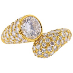 Used Harry Winston GIA 2.24 Carat D VVS2 Diamond Gold Ring