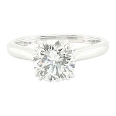 Harry Winston GIA Certified 1.69 Carat Diamond Solitaire Ring