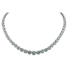 Harry Winston GIA Certified 44.54 Carat Diamond Riviere Necklace