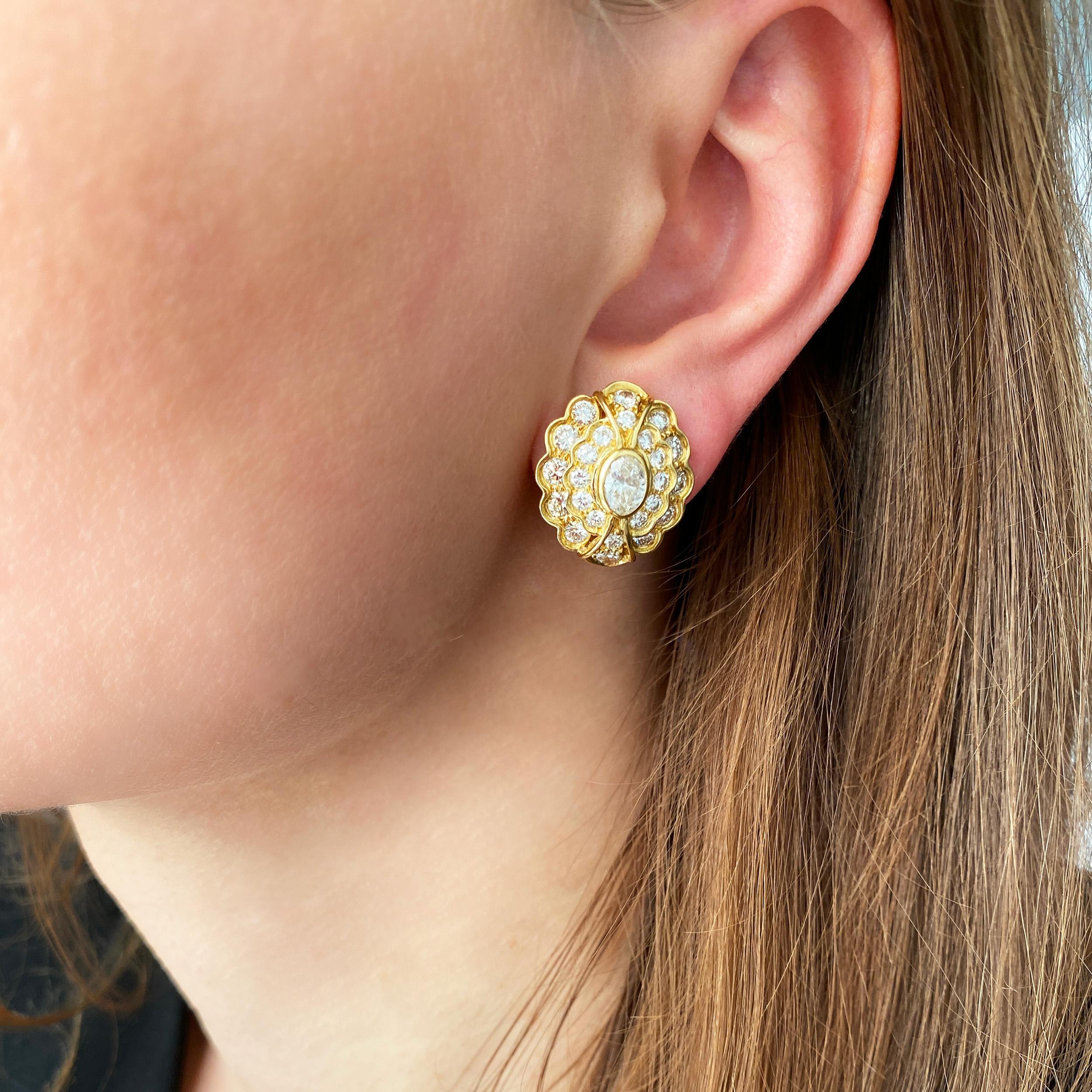 harry winston flower earrings