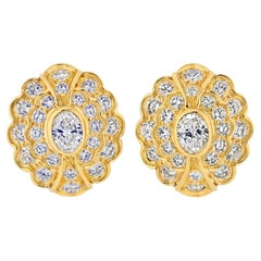 Harry Winston (Jacques Timey)  Diamant Ohr-Clips