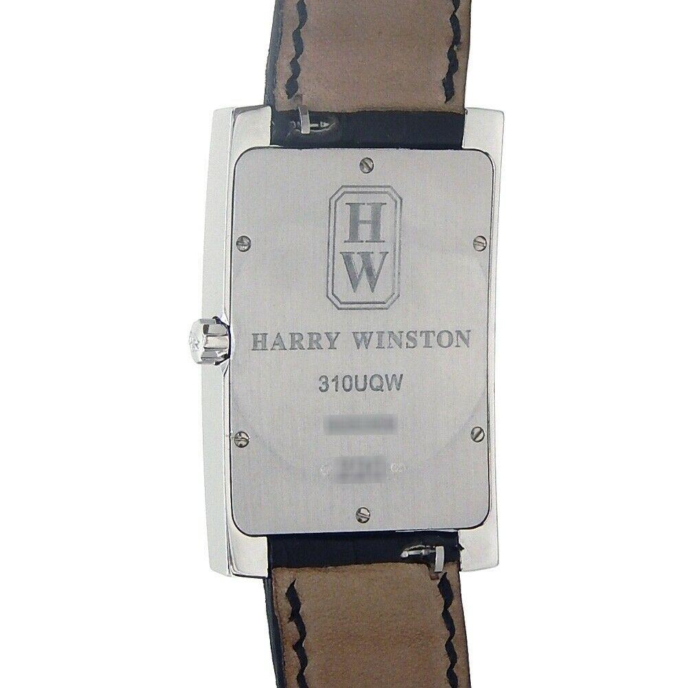 Harry Winston Lady’s Avenue Classic 18k White Gold Quartz Ladies Watch 310UQW In Excellent Condition For Sale In New York, NY