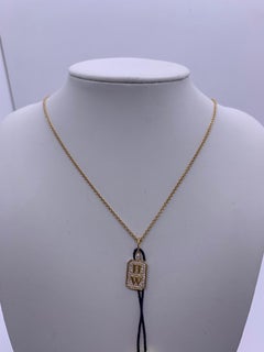 Harry Winston Large Bottle Full Pavé Diamond Necklace in Yellow Gold