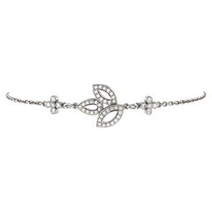 Harry Winston Lily Cluster Chain Bracelet Platinum with Diamonds