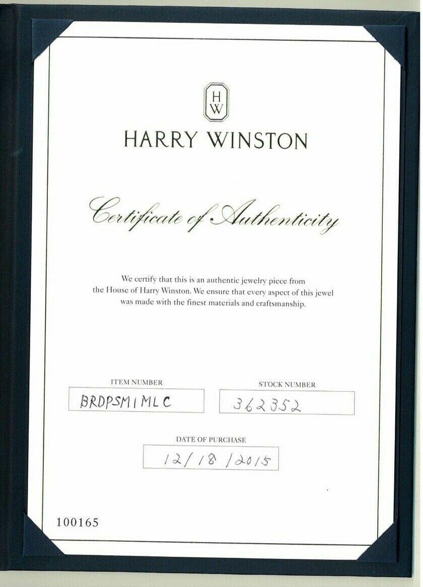 Modernist Harry Winston Lily Cluster Platinum Diamond Bracelet Retail $5, 200