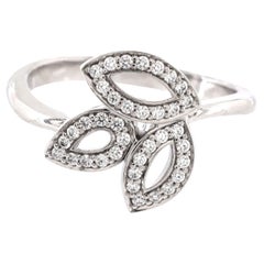 Harry Winston Lily Cluster Ring Platinum with Diamonds Mini