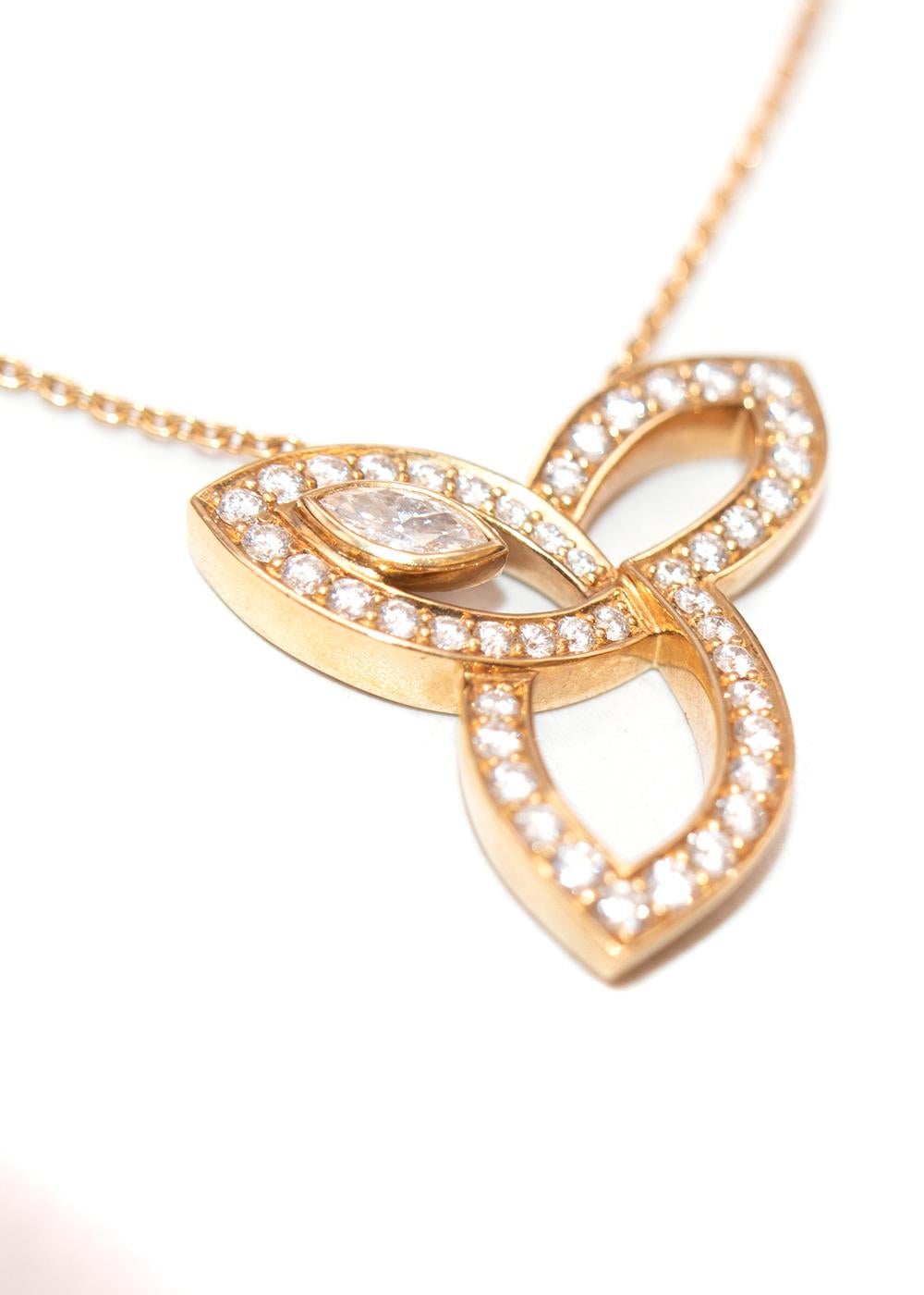 Lily-Cluster-Diamant-Anhänger aus Gelbgold von Harry Winston im Angebot 1
