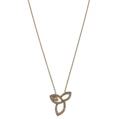 Harry Winston Lily Diamond Pendant Necklace 18 Karat Yellow Gold