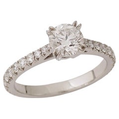 Harry Winston, 'LOVE' GIA 0.71 Carat E/VVS1 Diamond Engagement Ring