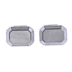 Harry Winston Mother Of Pearl Gold Cufflinks