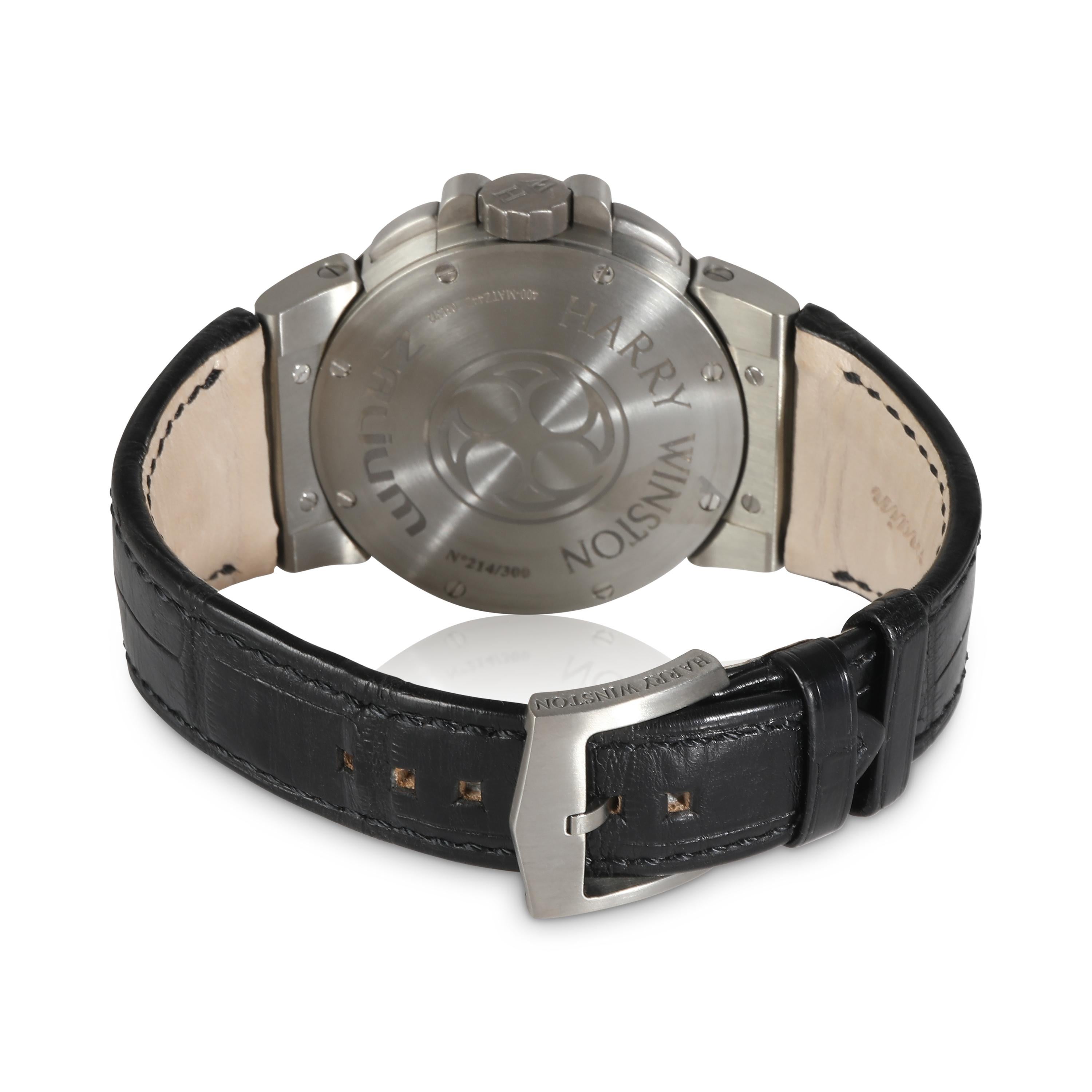 Harry Winston Ocean Dual-Time Project Z 400-MATZ44ZC.K1 Herrenuhr in  Zalium

SKU: 140971

PRIMÄRE DETAILS
Marke: Harry Winston
Modell: Ocean Dual-Time Projekt Z
Herkunftsland: Schweiz
Uhrwerk Typ: Mechanisch: Automatik/Kinetik
Herstellungsjahr:
