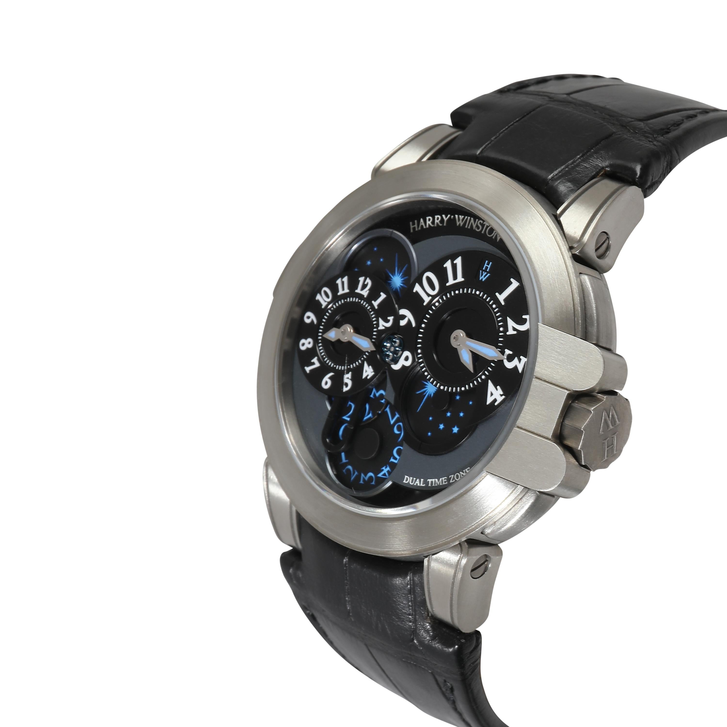 Harry Winston Ocean Dual-Time Project Z 400-MATZ44ZC.K1 Herrenuhr in  Zalium im Zustand „Hervorragend“ im Angebot in New York, NY