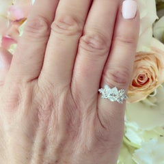 Harry Winston Pear Shape Diamond Engagement Ring