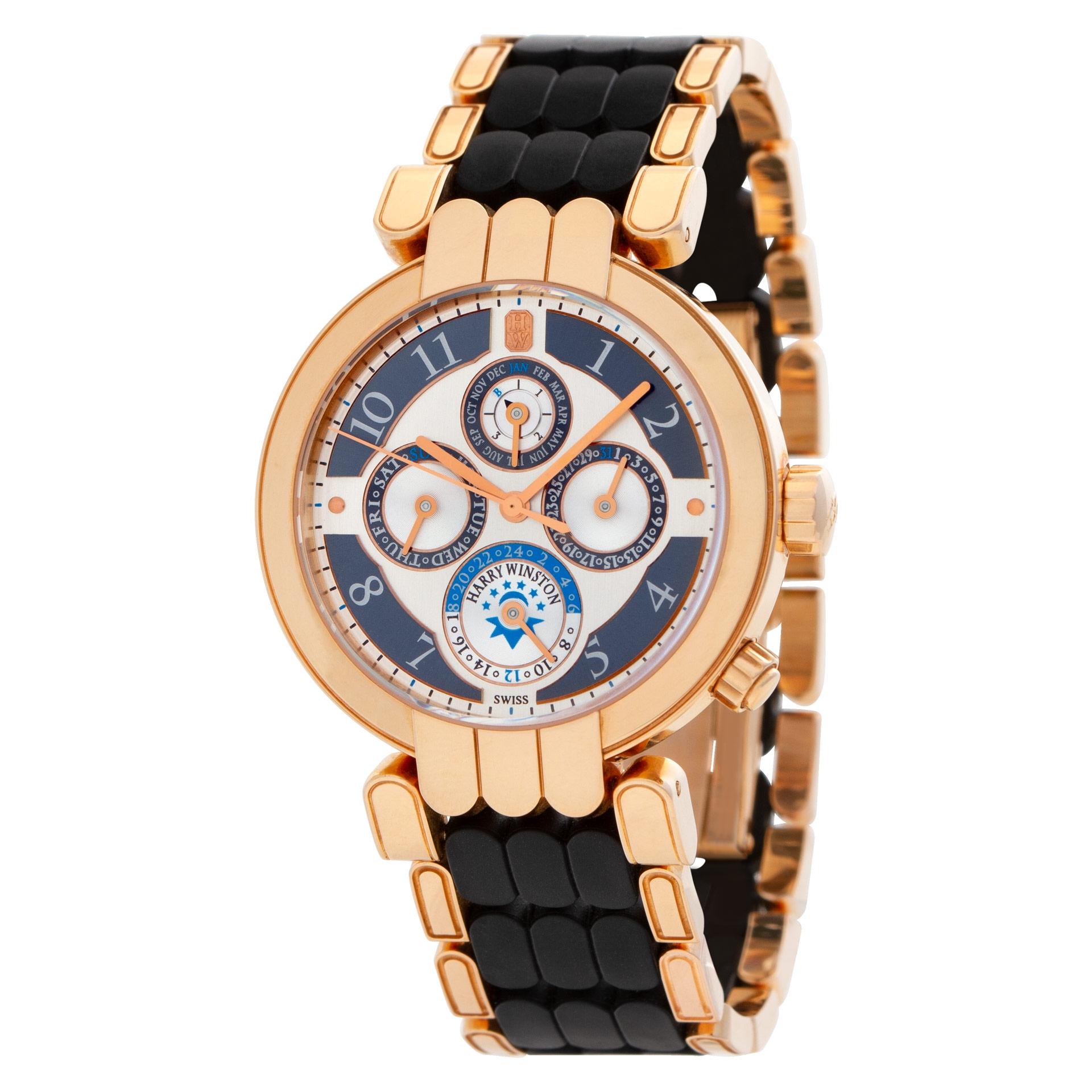 Harry Winston Ewiger Kalender in 18k Roségold, Ref 200-mawpc-38 (Art déco)