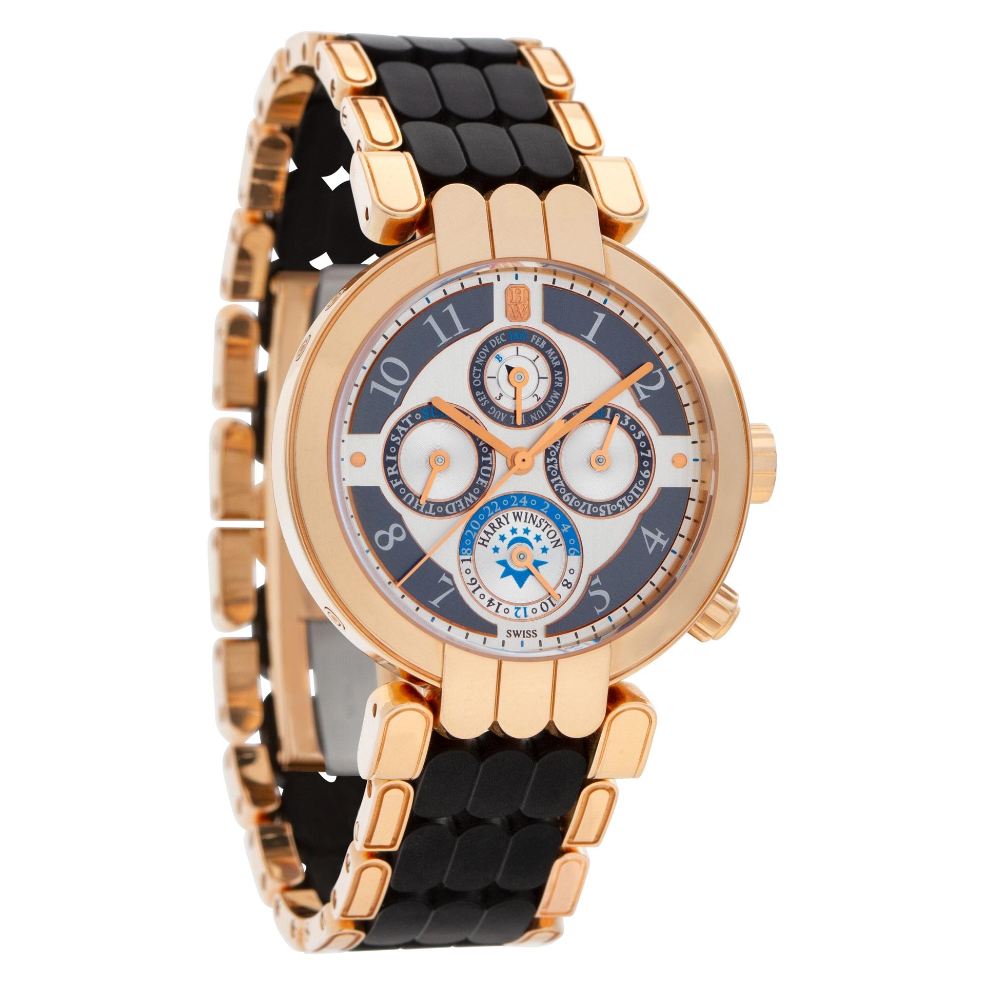 Harry Winston Ewiger Kalender in 18k Roségold, Ref 200-mawpc-38 im Zustand „Hervorragend“ in Surfside, FL