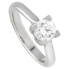 Harry Winston Platinum 0.71 ct Diamond Solitaire Engagement Ring