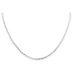 Harry Winston Platinum 12.00 Carat Diamond Rivière Necklace