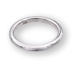 Harry Winston Platinum Rounded Wedding Band Ring
