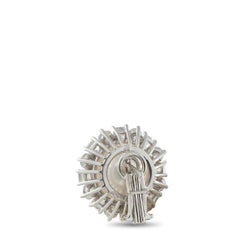 Harry Winston Platinum 3.20ct Diamond and Pearl Earrings HW05-021726