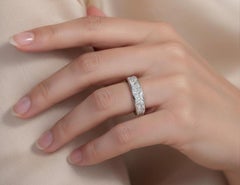 Harry Winston Platinum 5.13 Carat Trillion-Cut Diamond Wedding Band Ring
