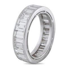 Harry Winston Platinum 5.40ct Diamond Eternity Band Ring
