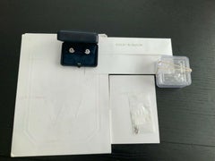 Harry Winston Platinum and Diamond Cluster Earrings 1.91 Carat F VS1 Box Papers