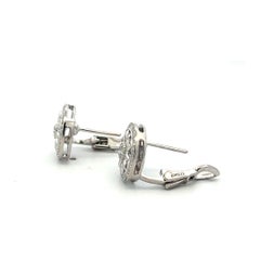 Boucles d'oreilles à clip Harry Winston en platine, serties de diamants ronds F-VS1 de 0,55 carat