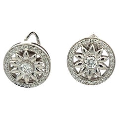 Boucles d'oreilles à clip Harry Winston en platine, serties de diamants ronds F-VS1 de 0,55 carat