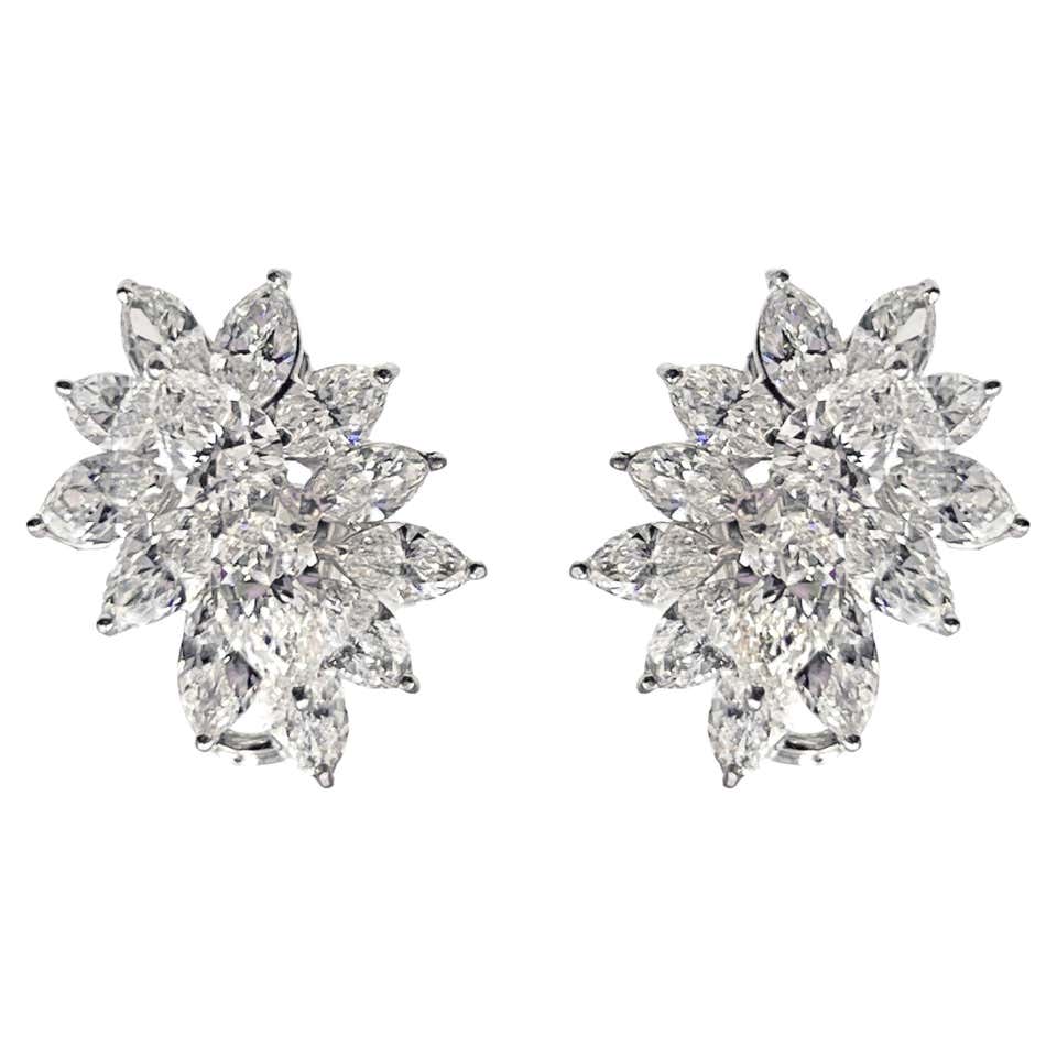 Harry Winston Emerald Diamond Chandelier Earrings For Sale at 1stDibs ...