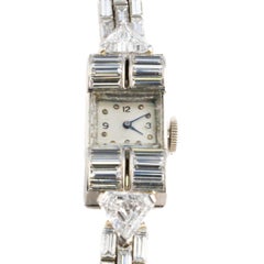 Harry Winston Platinum Diamond Cocktail Watch with Audemars Piguet Movement