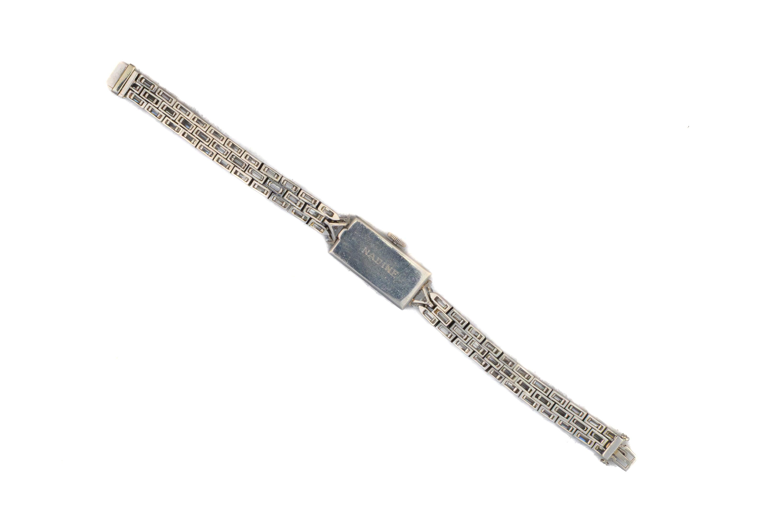 Harry Winston Platinum Diamond Cocktail Watch with Audemars Piguet Movement In Excellent Condition For Sale In New York, NY