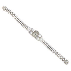 Harry Winston Platinum Diamond Cocktail Watch with Audemars Piguet Movement