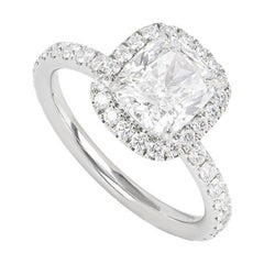 Harry Winston Verlobungsring aus Platin mit Diamant, 1,76 ct, E/VVS1, GIA-Zertifikat